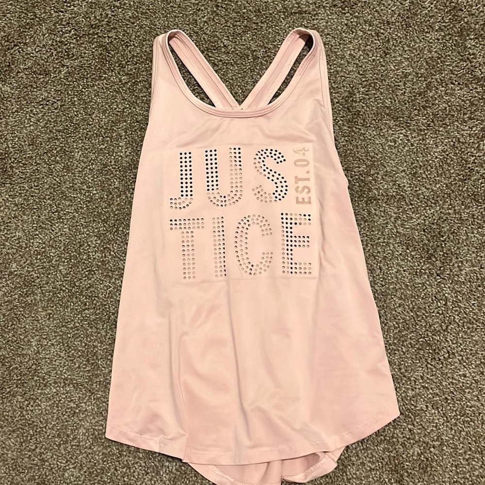 A justice tank top for girls